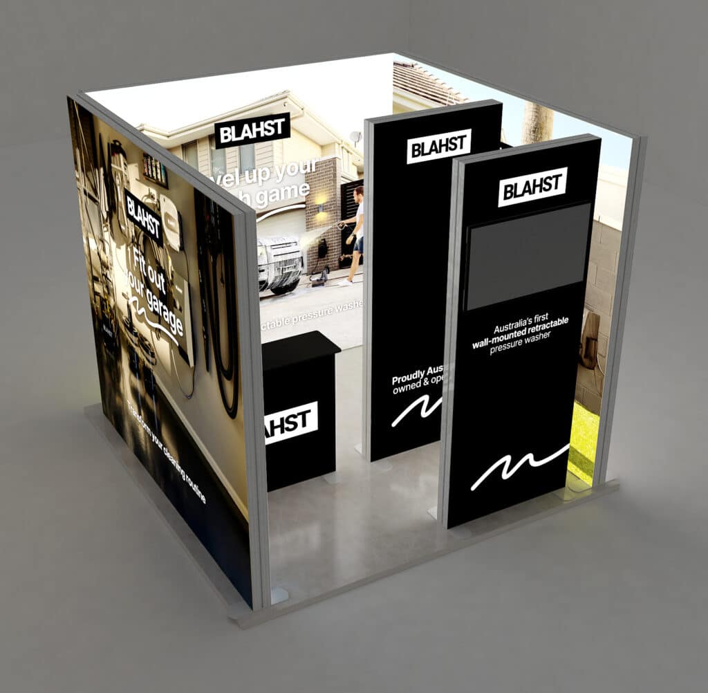 Led Messestand 9qm von Box-Studios