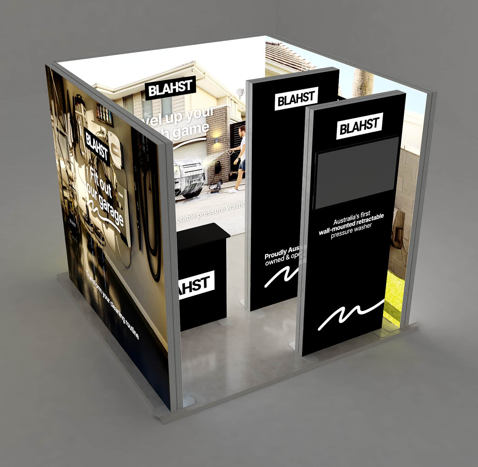 Led Messestand 9qm von Box-Studios